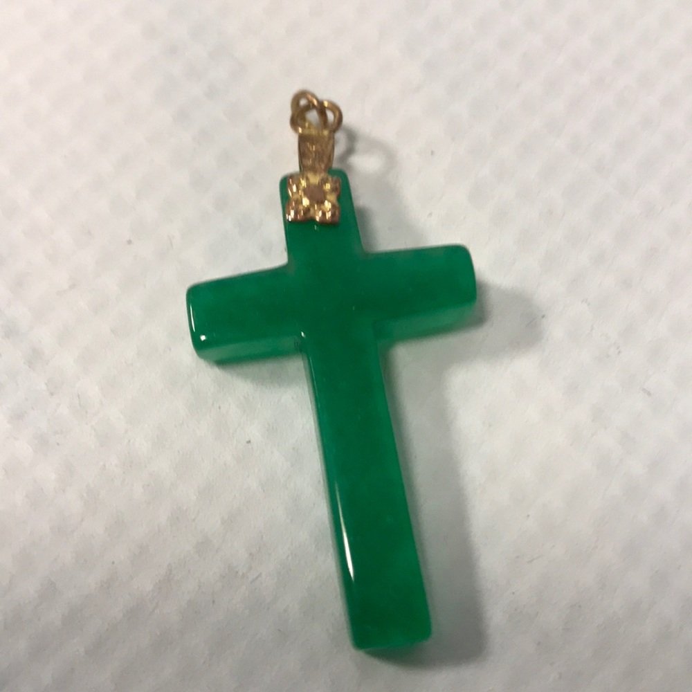 Genuine Jade Vintage Cross